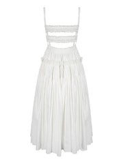 Langes gesmoktes Kleid