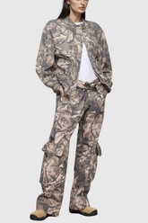 Bahula Hose mit Camouflage-Print und Taschen