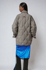 Baldev – Graues Hemd aus Baumwolle mit Schleife und Revers