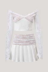 Benji – Trägerloses Spitzen-Rüschenset