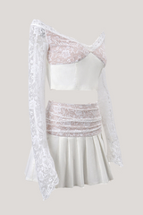 Benji – Trägerloses Spitzen-Rüschenset