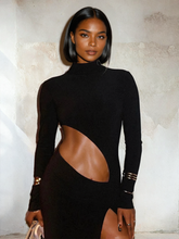 Maxikleid mit Schlitzausschnitt