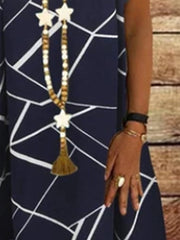 Bedrucktes Crop-Top mit kurzen, anmutigen Ärmeln