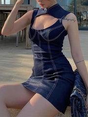 Jeansmantel Graceful mit Gürtel