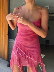 Crop Top mit Rüschenherz und anmutigem Patch