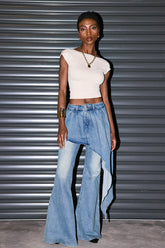 Caden Jeans mit Rüschendetail