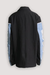 Cecilia Denim-Dekonstruktionsmantel