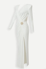 Charlie – Gekreuztes Schlitzkleid