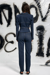 Cosette – Jeansjacke mit Schnürung und Cut-outs