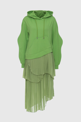 Daivya Deconstruct – Asymmetrisches Maxikleid aus Netzstoff