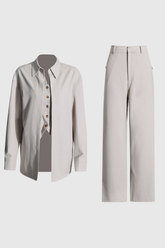 Disha – Zweiteiliges Set in Weiß