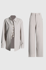 Disha – Zweiteiliges Set in Weiß