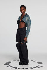 Ellis Deconstruct Studded Patchwork Jacket