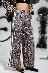 Emmett Dekolletéhose mit Leopardenstreifen