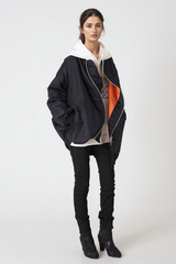 Freya Asymmetrische Baumwolljacke mit Reißverschluss