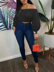 Indiebeautie Solid Off-Shoulder Top