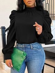 Indiebeautie – Oberteil mit Puffärmeln und Rückenbindung