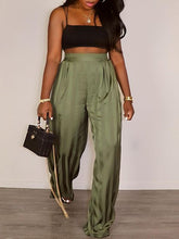 Stripe Wide-Leg Pants--Clearance