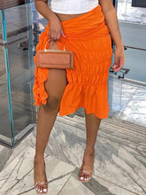 Indiebeautie – Geraffter Rock mit Bindeband