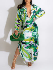 Indiebeautie Printed Shirt Dress