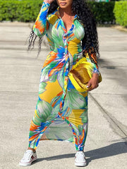 Indiebeautie Floral Shirt Dress