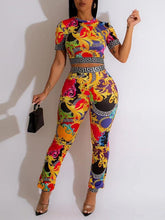 Indiebeautie – Bedrucktes T-Shirt- und Hosen-Set