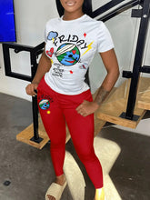 T-Shirt und Hose im Set mit Logo-Print