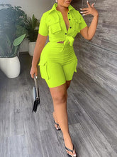 Cargo-Shirt und Shorts-Set – Ausverkauf