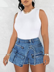 Indiebeautie Cargo Denim Shorts