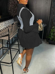 Indiebeautie – Hemdkleid mit Glockenärmeln und Jeansweste