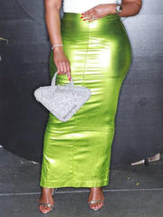 Indiebeautie – Geschlitzter Kunstlederrock