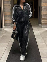 Indiebeautie Paillettenjacke & Hosen-Set