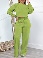 Indiebeautie Einfarbiges Sweatshirt- und Hosen-Set