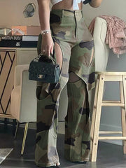 Indiebeautie – Hose mit Camouflage-Ausschnitt