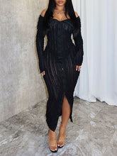 Indiebeautie Off-Shoulder Button-Front Ruched Dress