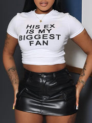 T-Shirt mit Slogan-Print