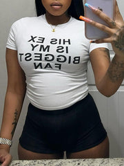 T-Shirt mit Slogan-Print