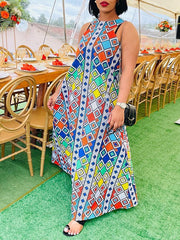 Indiebeautie – Bedrucktes ärmelloses Kleid