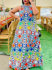 Indiebeautie – Bedrucktes ärmelloses Kleid