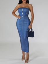 Indiebeautie Printed Strapless Dress