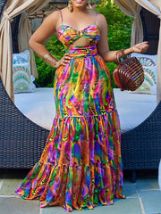 Indiebeautie – Bedrucktes Camisole-Kleid