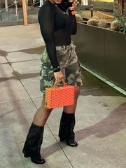 Indiebeautie Camo Cargo Bermuda Shorts