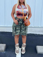Indiebeautie Camo Cargo Bermuda Shorts