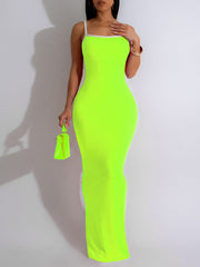 Kontrastierendes Camisole-Kleid