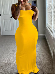 Geripptes Camisole-Kleid