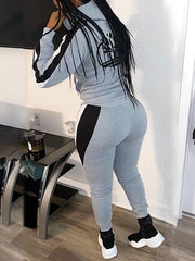 Indiebeautie – Set aus Hoodie und Hose mit Farbblockdesign und Logo