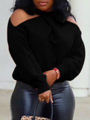 Indiebeautie Multi-Way Cold-Shoulder Sweater