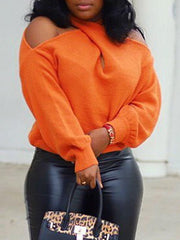 Indiebeautie Multi-Way Cold-Shoulder Sweater