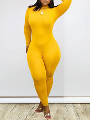 indiebeautie Solid Skinny Jumpsuit