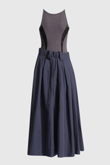 Goldie Fake Zweiteiliges Maxikleid